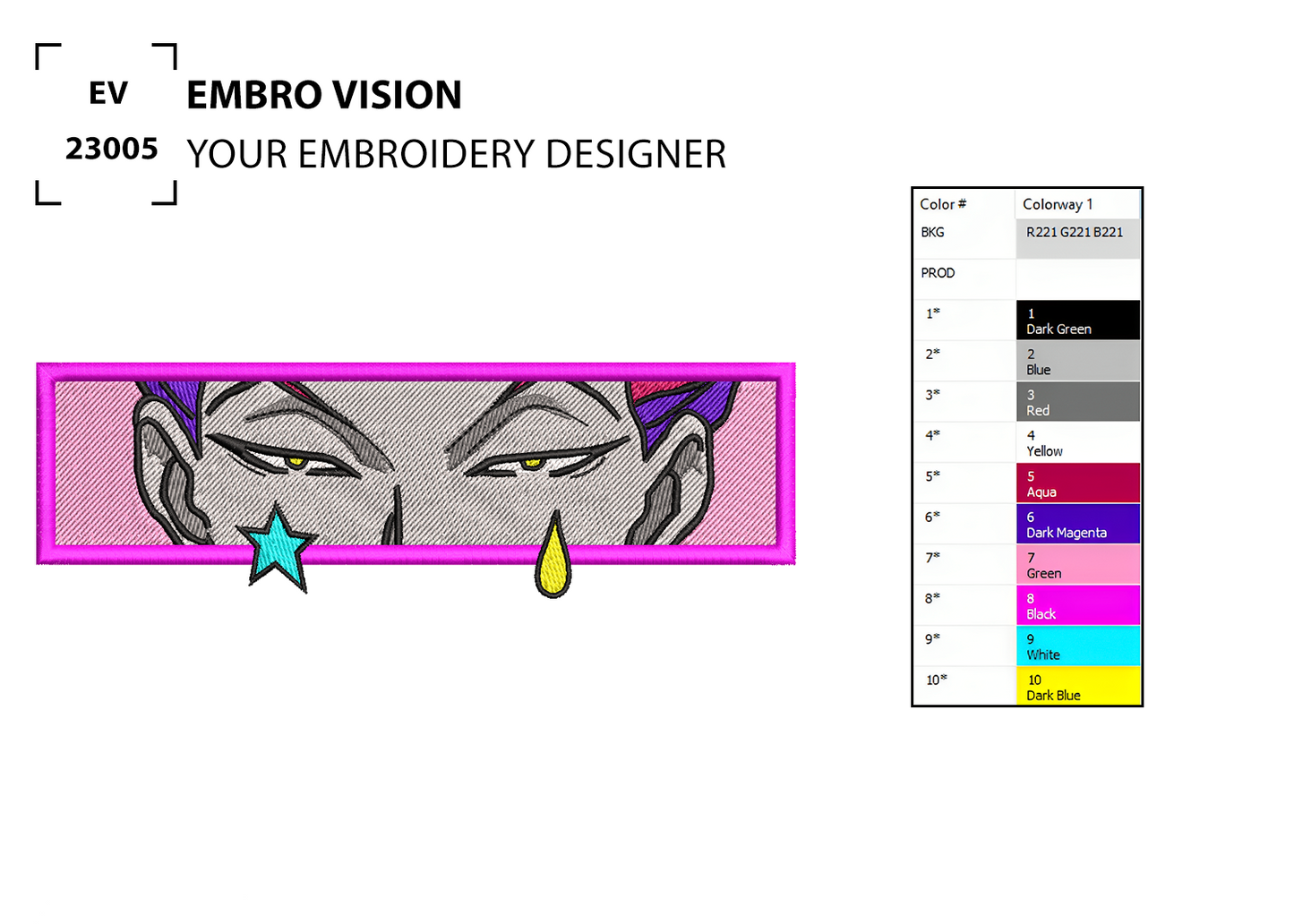 Custom Hisoka Embroidery Design - Perfect Embroidery File for Embroidery Machine