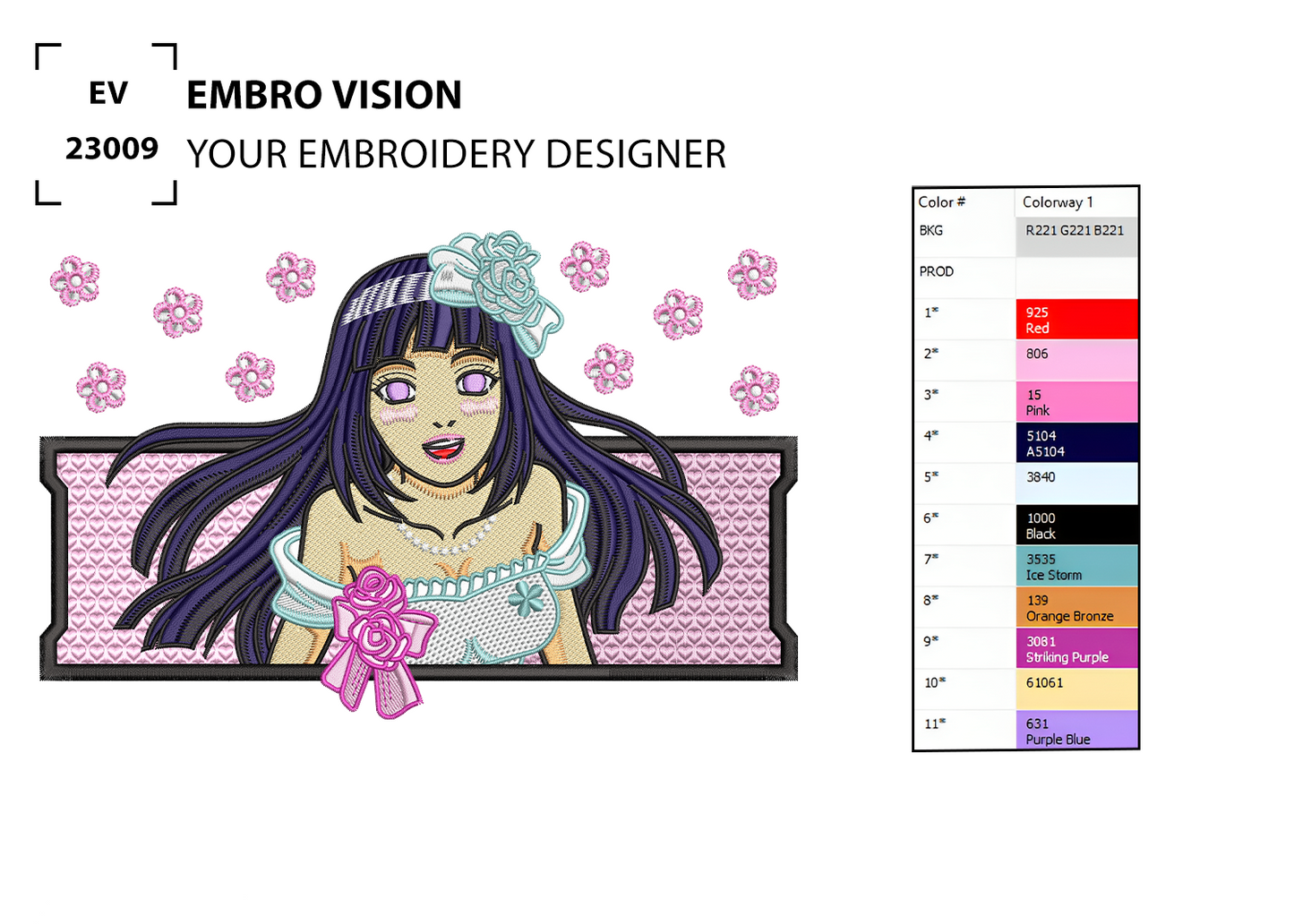 Custom Hinata Embroidery Design - Perfect Embroidery File for Embroidery Machine