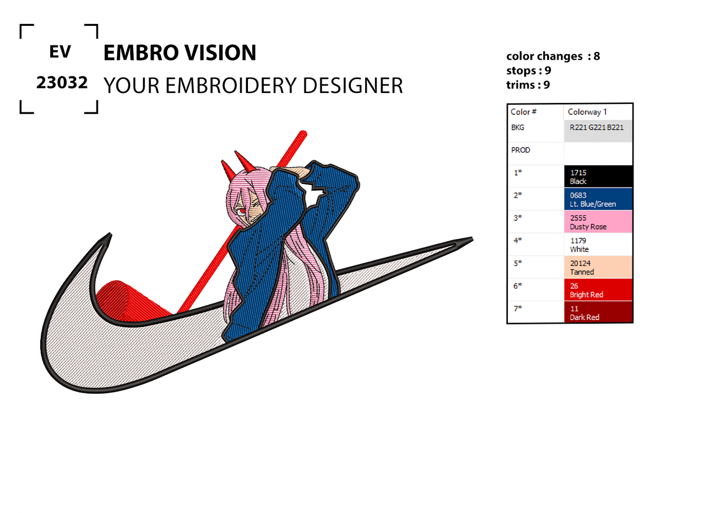 Custom Power Embroidery Design - Perfect Embroidery File for Embroidery Machine
