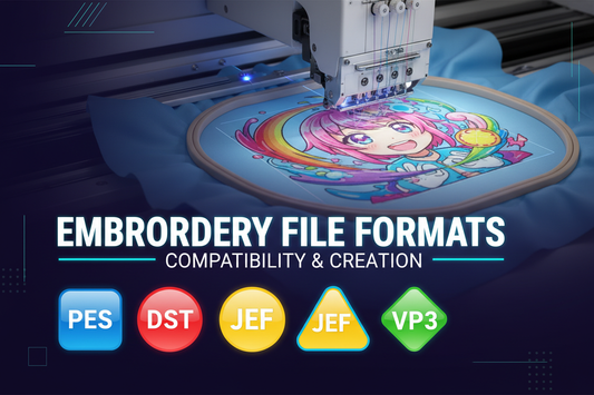 PES vs DST vs JEF: Which Embroidery File Format Do You Need?
