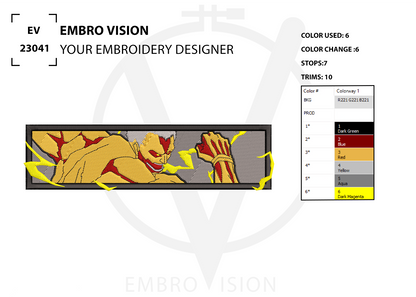 Custom attack on titan Embroidery Design - Perfect Embroidery File for Embroidery Machine