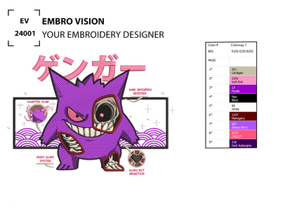 Custom Pokémon Embroidery Design - Perfect Embroidery File for Embroidery Machine