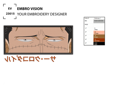 Crocodiles Anime Embroidery design