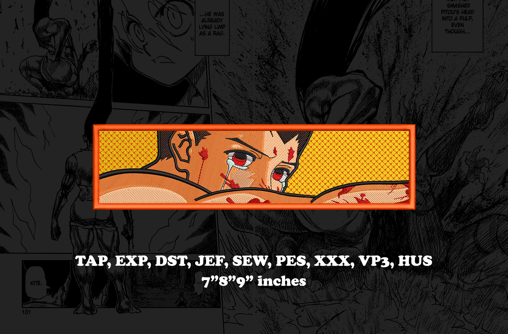 Gon  anime Embroidery Design - Instant Download Embroidery Design Best for Embroidery Machine