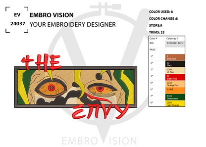 Custom Gyutaro Embroidery Design - Perfect Embroidery File for Embroidery Machine
