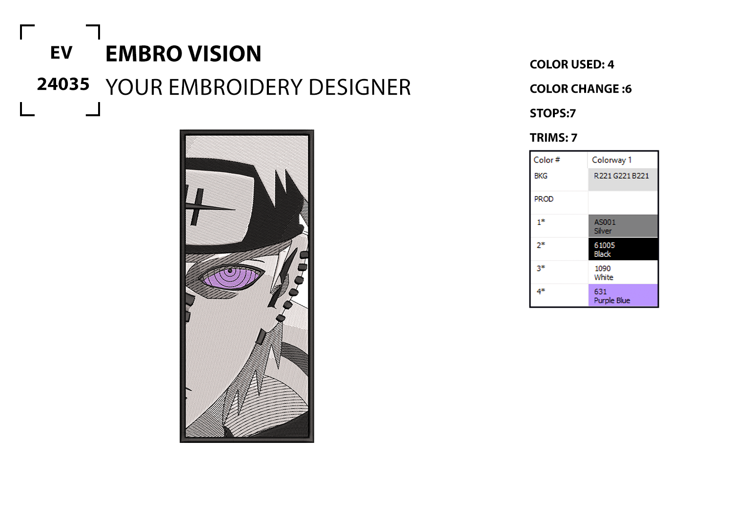 Custom naruto Embroidery Design - Perfect Embroidery File for Embroidery Machine