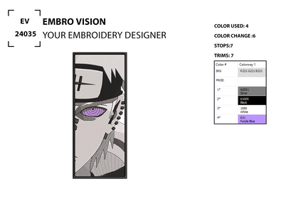 Custom naruto Embroidery Design - Perfect Embroidery File for Embroidery Machine