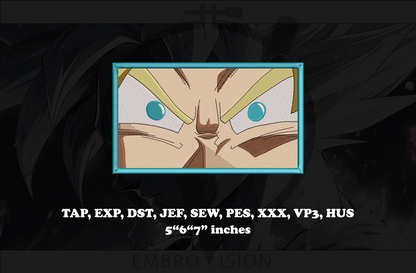 Goku anime Embroidery Design - Instant Download Embroidery Design Best for Embroidery Machine