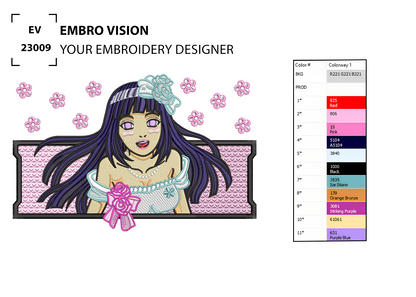 Custom Hinata Embroidery Design - Perfect Embroidery File for Embroidery Machine