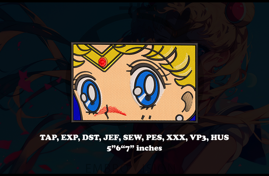 Sailor Moon anime Embroidery Design - Instant Download Embroidery Design Best for Embroidery Machine